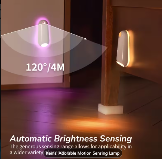 ABS motion-sensing floor edge light