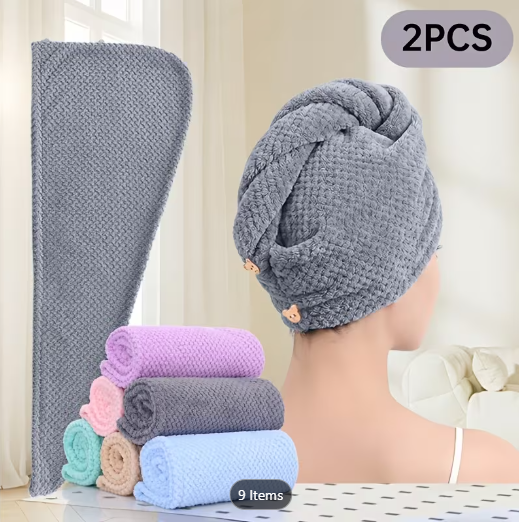 Ultra-Fine Fiber Hair Towels
