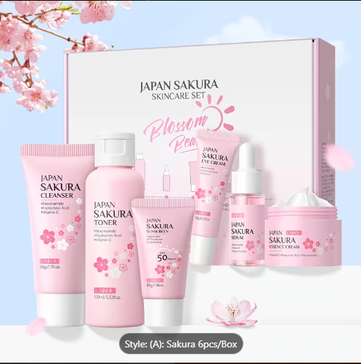 LAIKOU Sakura Skincare 6pcs/Set