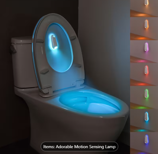ABS motion-sensing floor edge light