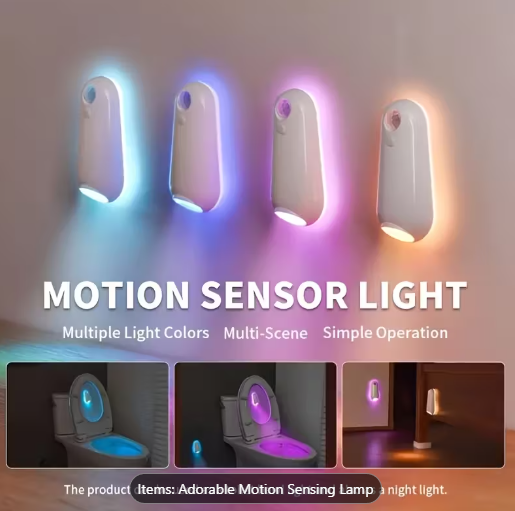 ABS motion-sensing floor edge light