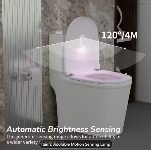 ABS motion-sensing floor edge light