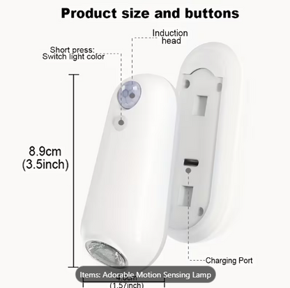 ABS motion-sensing floor edge light