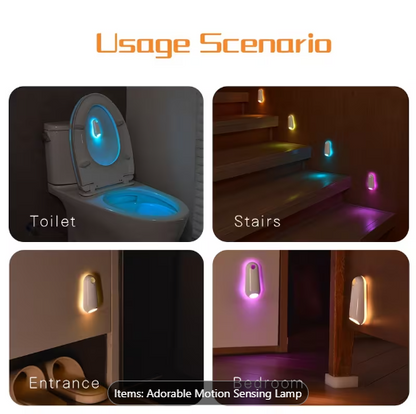 ABS motion-sensing floor edge light