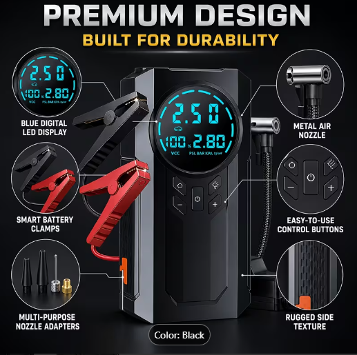 10-In-1 Heavy Duty Car Emergency Kit