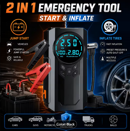 10-In-1 Heavy Duty Car Emergency Kit