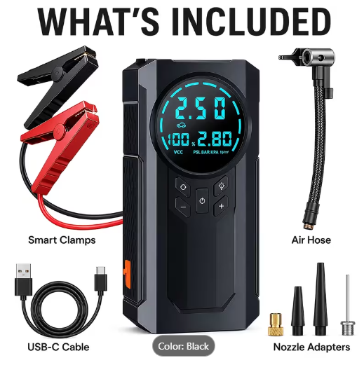 10-In-1 Heavy Duty Car Emergency Kit