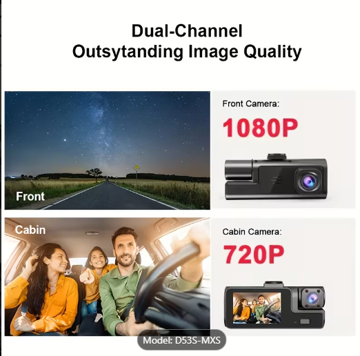 Dash Cam Front And Inside