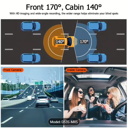 Dash Cam Front And Inside