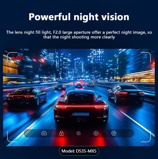 Dash Cam Front And Inside