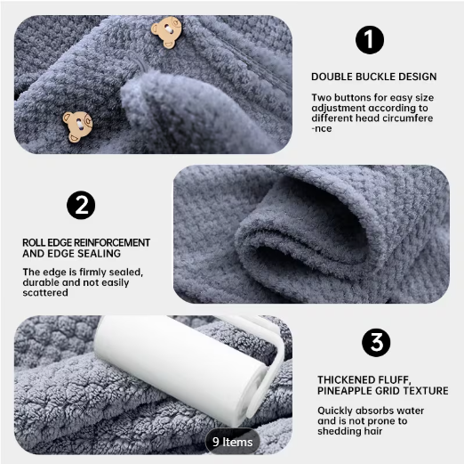 Ultra-Fine Fiber Hair Towels