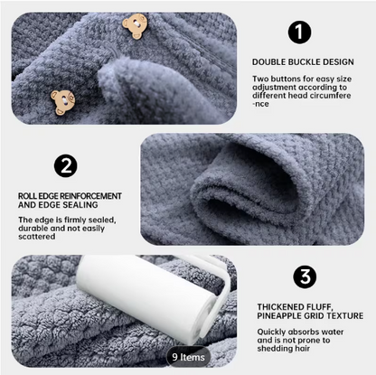 Ultra-Fine Fiber Hair Towels