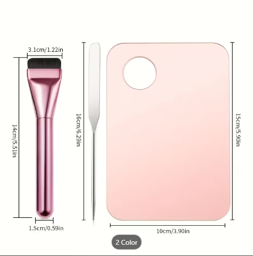 3pcs Stainless Steel Makeup Palette