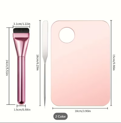 3pcs Stainless Steel Makeup Palette