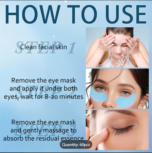 60-Pcs Collagen and Retinol Eye Masks