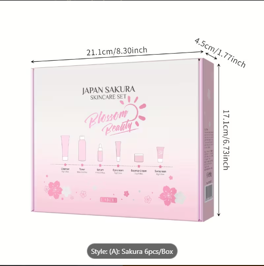 LAIKOU Sakura Skincare 6pcs/Set