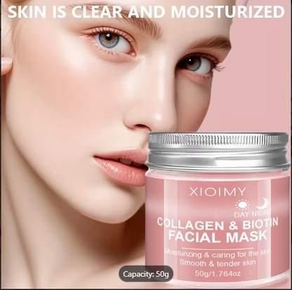 Collagen Biotin Day And Night Facial Mask